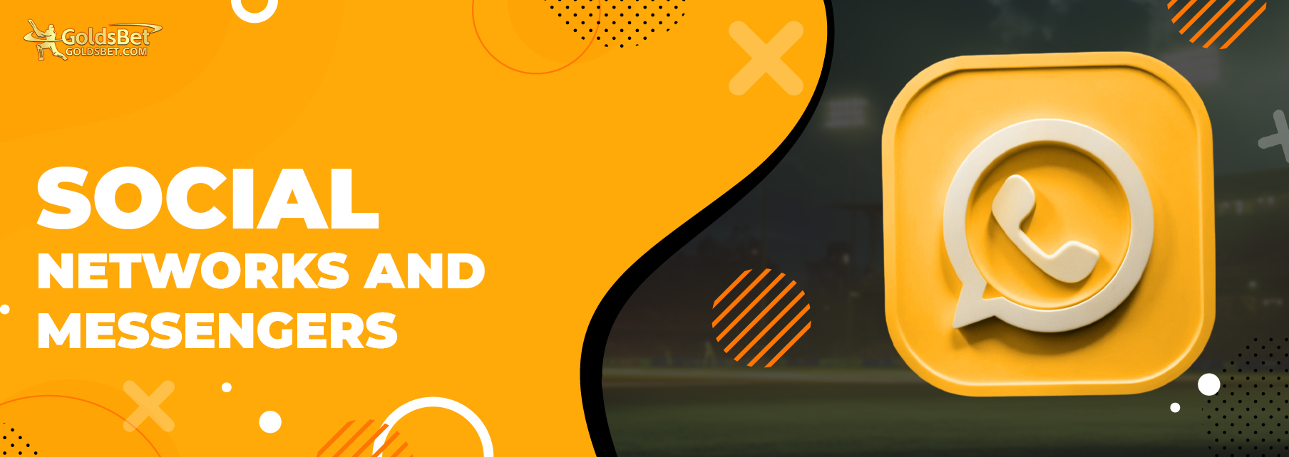 Goldsbet online casino social networks and messengers
